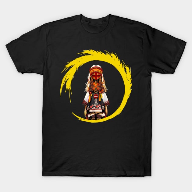 Ukrainian doll Motanka T-Shirt by NemfisArt